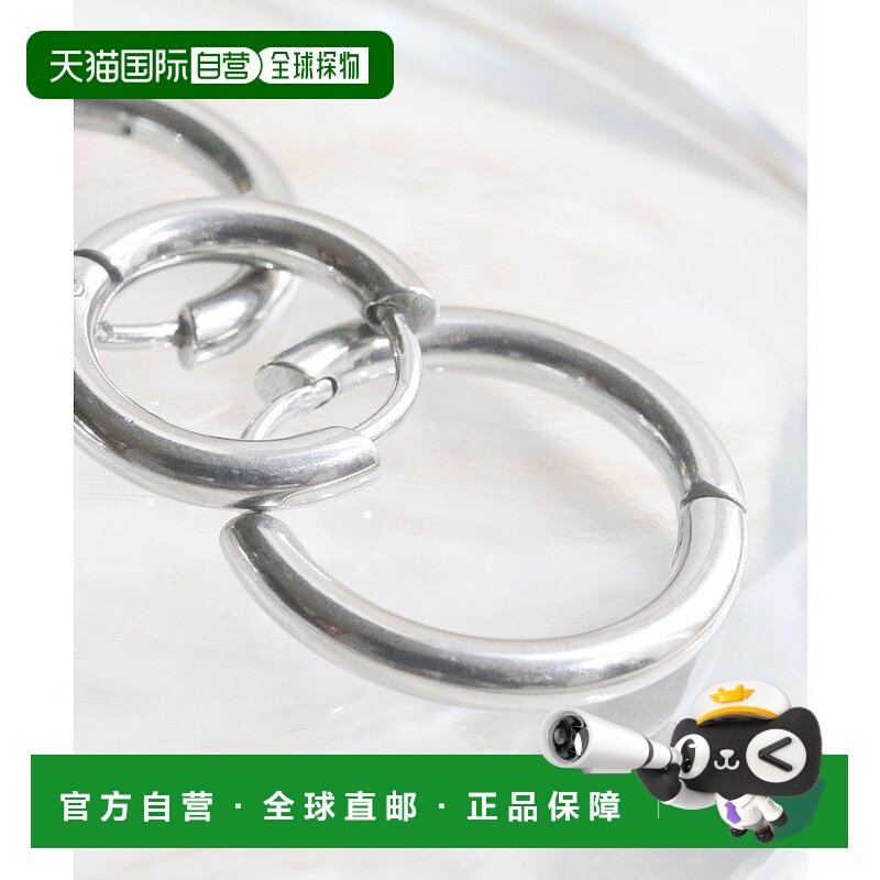 日本直邮florge 防金属过敏8码可选男女通用8mm不锈钢耳环 FL8218
