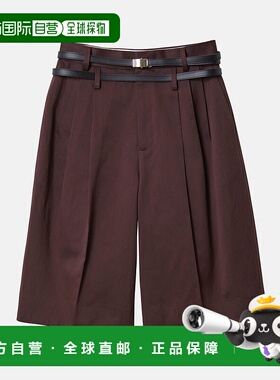 1h可退 日本直邮IRENE 女士棉麻混纺高腰休闲短裤 27S88004亚麻