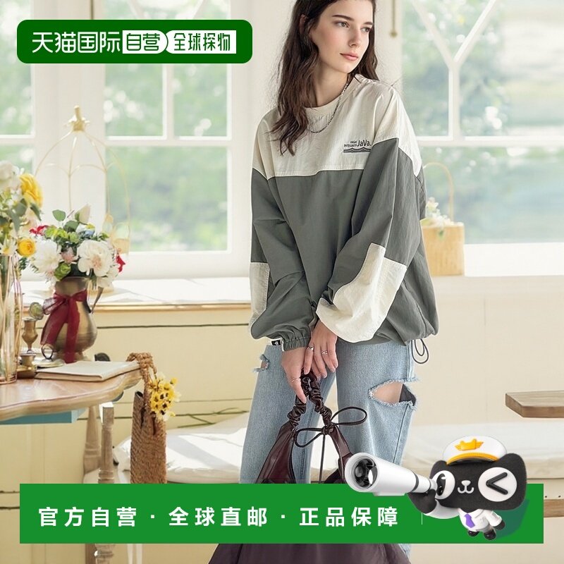 1h可退 日本直邮Java 女士拼色轻薄感休闲上衣 jv1260313夏季