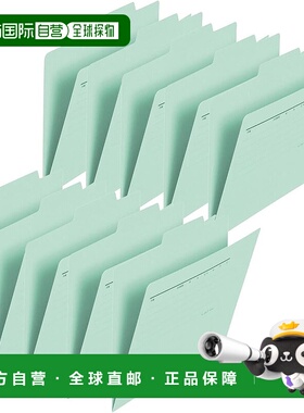 【日本直邮】Plus File 个人文件夹 再生纸 A5 蓝色 10 张 FL066I