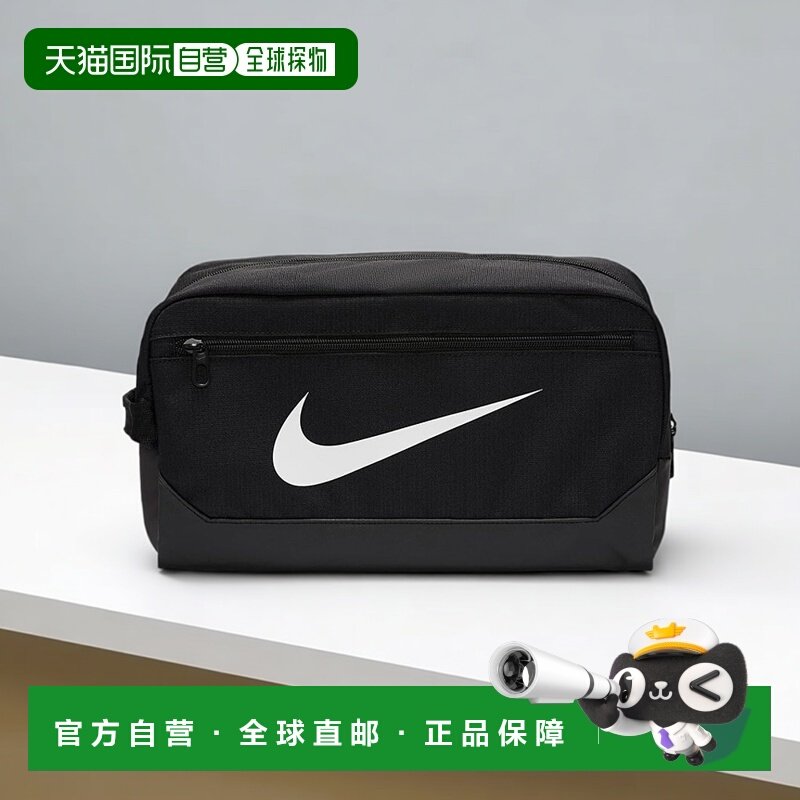 日本直邮Nike 耐克 经典大logo便携可手提鞋袋鞋包 黑色新款