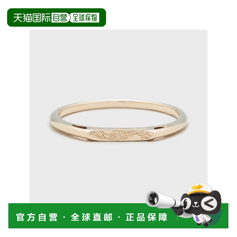 日本直邮日潮 agete 阿卡朵 K10戒指（L）饰品情侣戒合金精致刻字