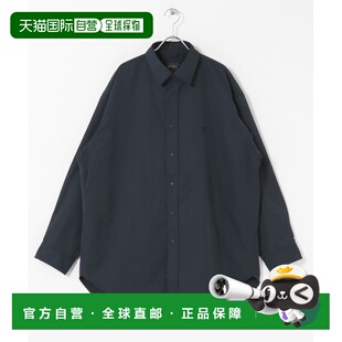 衬衫 宽松SOLOTEX斜纹长袖 半松紧下摆设 日本直邮EKAL男装 1h可退