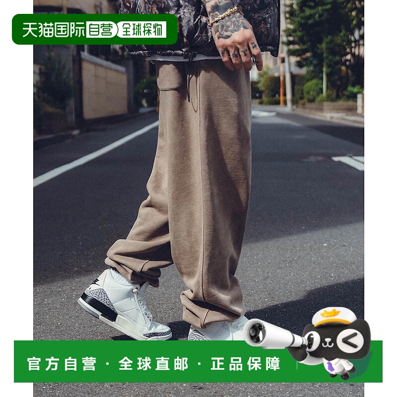1h可退 日本直邮Subciety 男士复古风格宽松直筒休闲裤 10501676