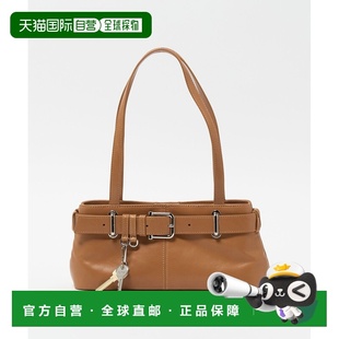 1h可退 日本直邮OSOI女士迷你肩背包 枫叶色牛革 buckle设计 4032