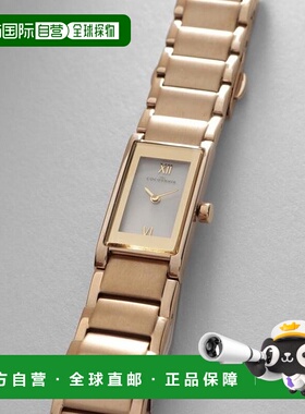 1h可退 日本直邮COCOSHNIK RG方形三连带手表白色旭光防水