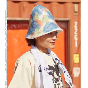 1h可退 日本直邮CAYHANE  品牌男女同款Tonttu SAUNA HAT 毛织材