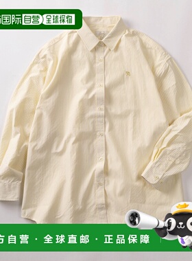 1h可退 日本直邮Arnold Palmer 男女同款 宽松版型 条纹衬衫 单点
