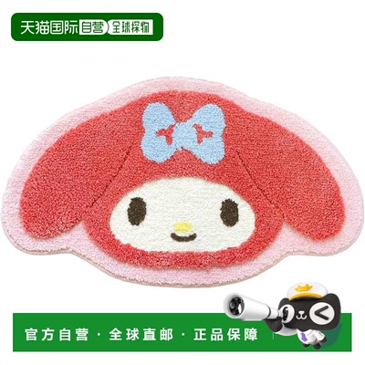 【日本直邮】OKA Sanrio Characters 可水洗垫子  约40cm x 70cm