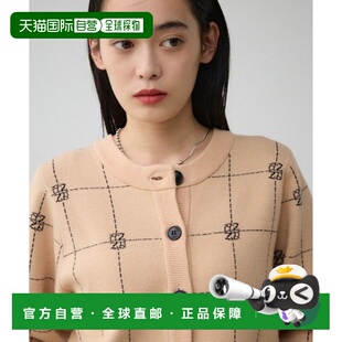 1h可退 日本直邮AZUL BY MOUSSY 女士2WAY几何图案针织开衫 250IS