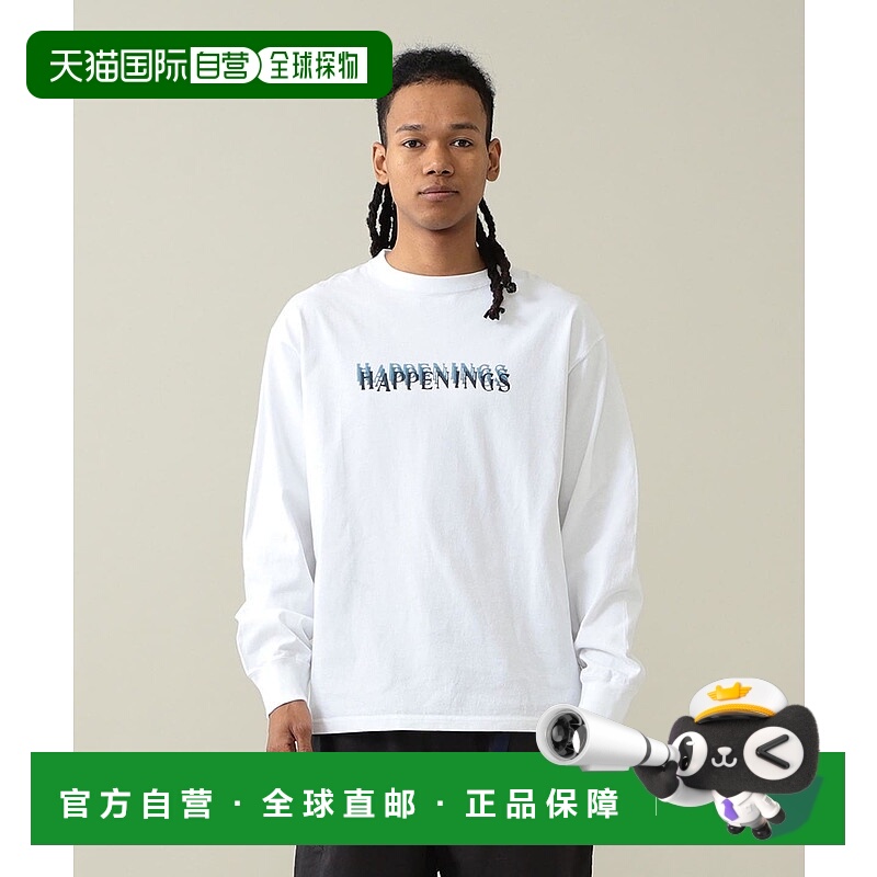 1h可退 日本直邮Pilgrim Surf+Supply男士艺术印花长袖T恤宽松版