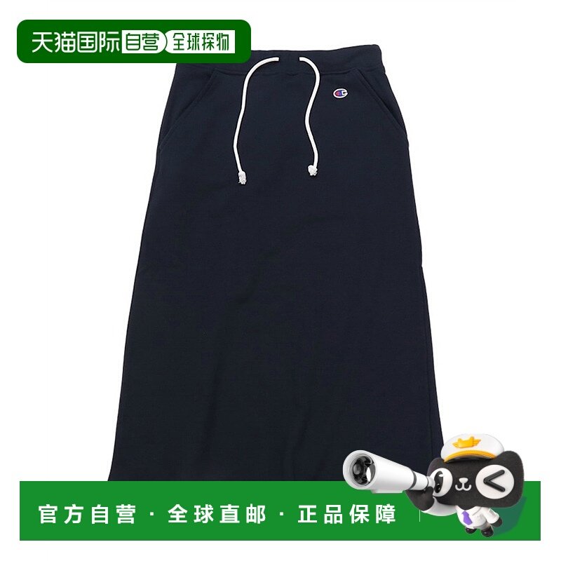 日本直邮Champion FW24 徽标系带两侧口袋长款休闲长裙 女款 海军
