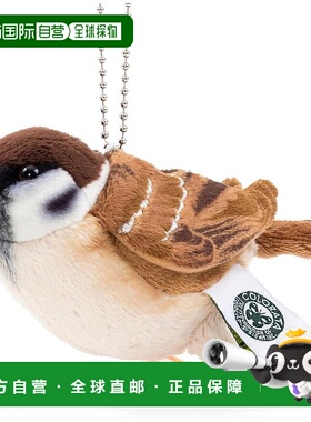 【日本直邮】COLORATA麻雀挂件毛绒玩具 可爱钥匙扣 圣诞礼物