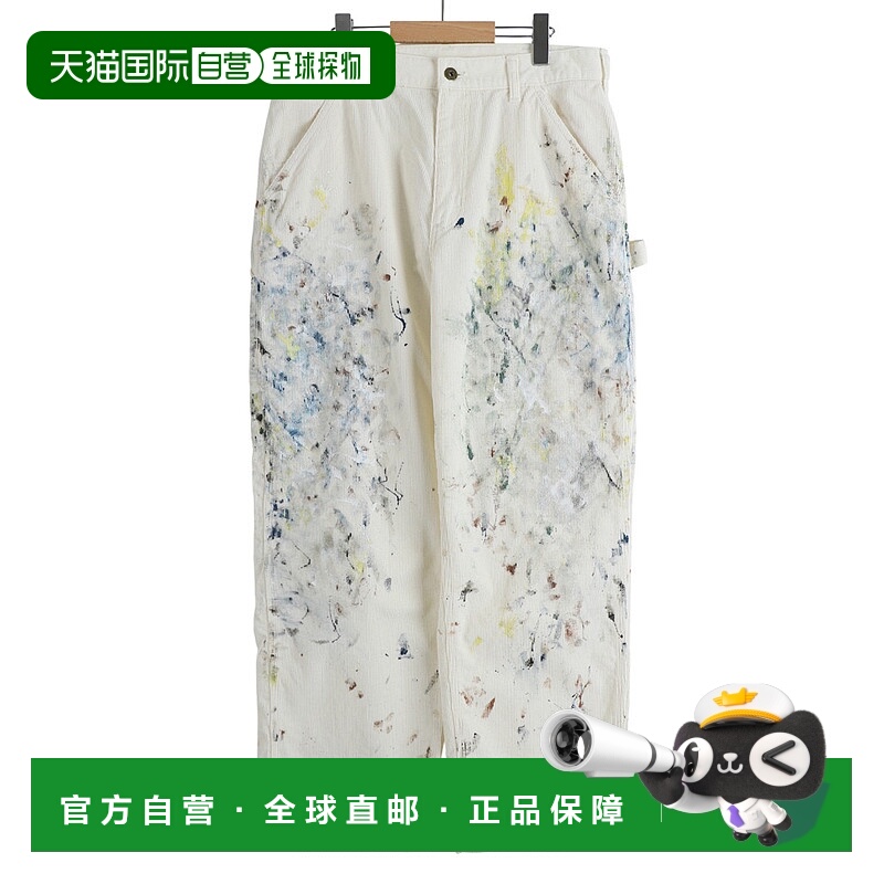 1h可退 日本直邮SWJP男装宽松灯芯绒工装裤半拉链双口袋设计 SW25