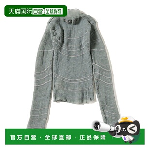 毛衣 1h可退 女士条纹透视针织短款 Wire 611511172 日本直邮Nadia