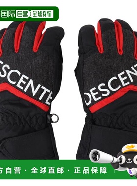 日本直邮Descente 男孩logo手套 DWDWJD02X [Jr] 黑色