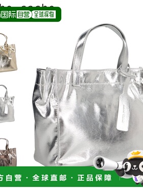 日本直邮Cache Cache 手提包柔软金属质感购物袋小号轻便女士款浅