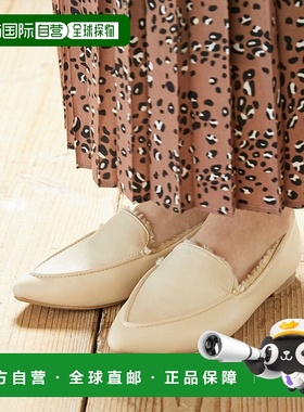 日本直邮Menue 仿羊皮鞋面平底女鞋 ME8623BW01285高跟鞋乐福鞋