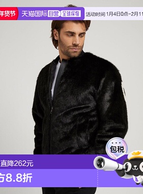 日本直邮Guess Oversize仿皮草飞行夹克 GU1432EM25385