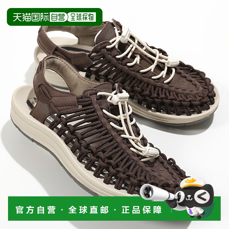 日本直邮KEEN 凉鞋 UNEEK W Unique 1027441 女士弹力绳徽标轻便