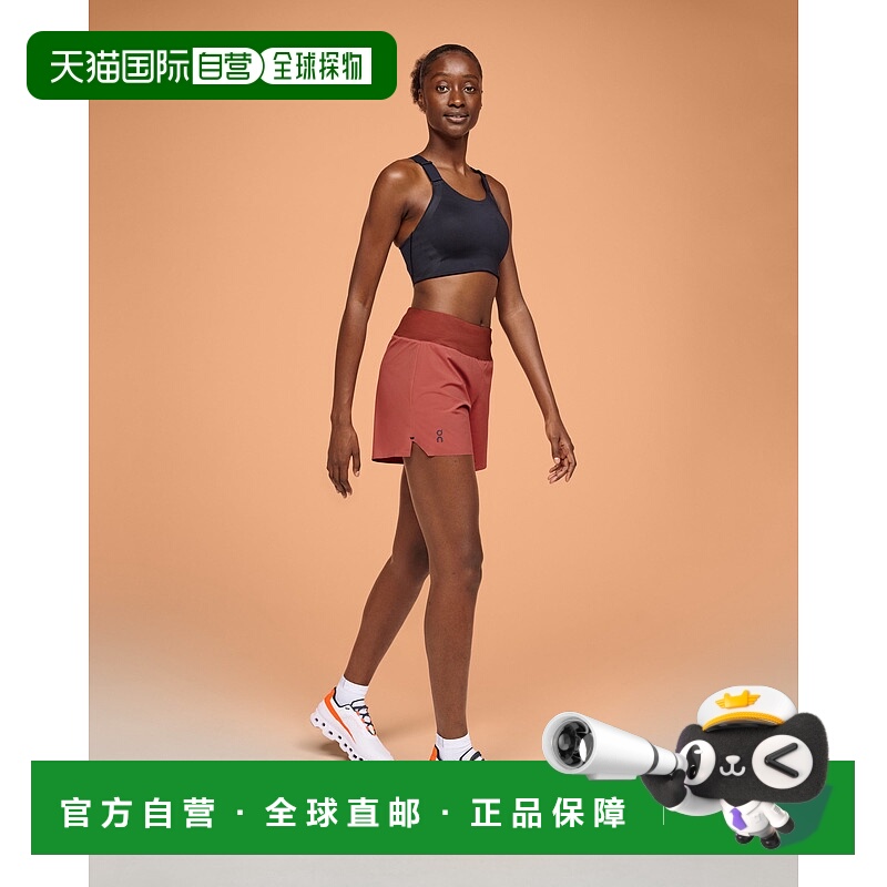 日本直邮On 5英寸女士高机能性轻便跑步短裤昂跑