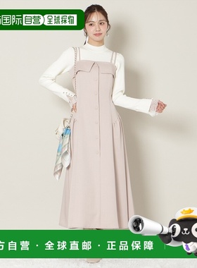 1h可退 日本直邮WILLSELECTION 女装 褶裥拼接吊带连衣裙 后背松