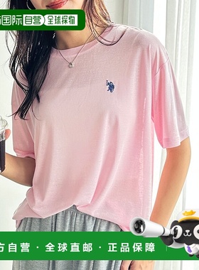日本直邮U.S. POLO ASSN. 一点刺绣宽松T恤 [R04609EW018400]女装