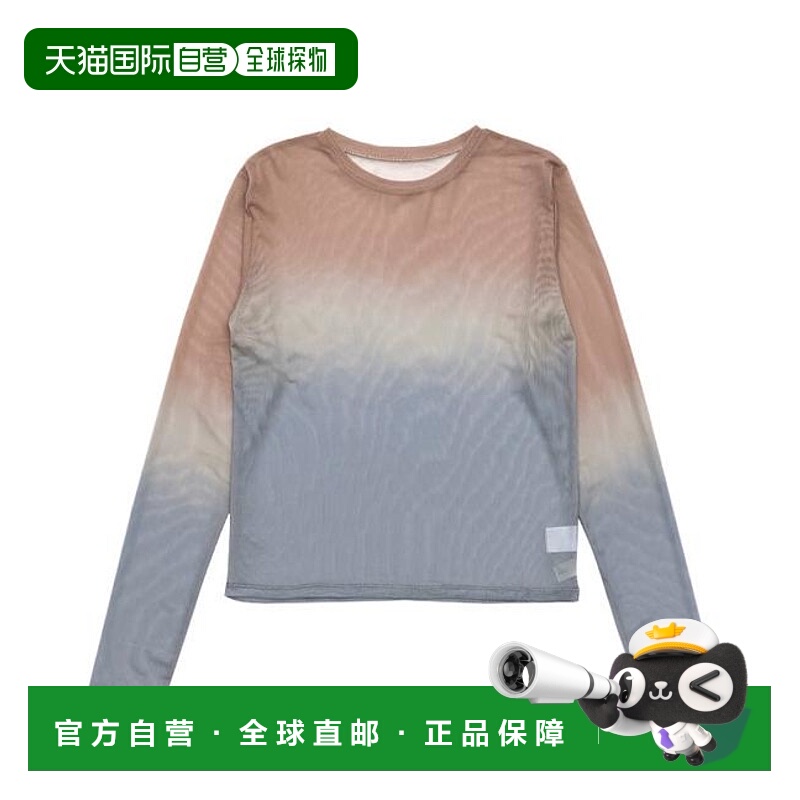 1h可退 日本直邮select MOCA 渐变力网眼上衣长袖女装