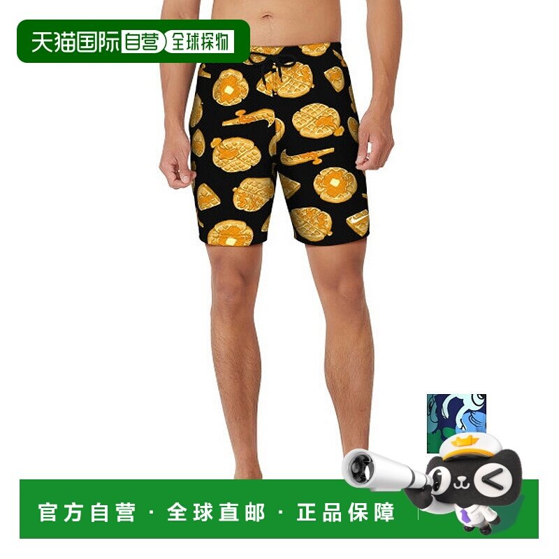 日本直邮Nike 男士泳裤 美国尺码 带内裤泳装 NIKE SWIM 季节印花