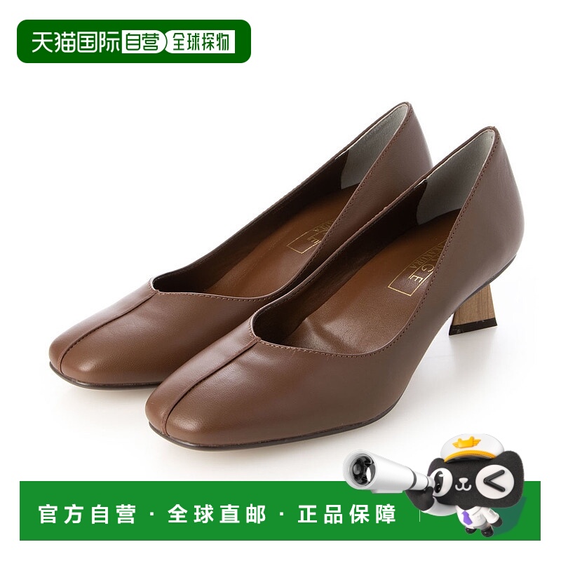 【日本直邮】AKAKURA　女士　浅口女鞋真皮单鞋一脚蹬