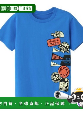 日本直邮THE NORTH FACE 短袖夜光图案T恤（儿童款）NTJ32561 北