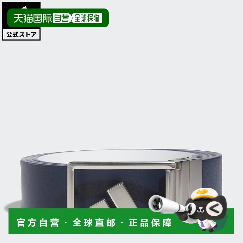 日本直邮 adidas 高尔夫可逆 Trophy Tour 腰带 男士性能配件[Gno