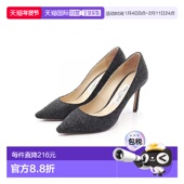 羊皮鞋 日本直邮中古Jimmy Choo吉米周女B级9新pumps高跟鞋 黑色
