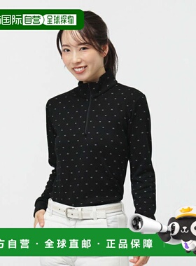 日本直邮TIGORA 女士秋冬5度升温半拉链长袖高尔夫衬衫 [TR-1L253