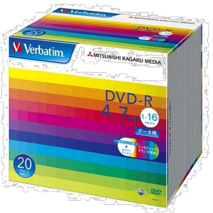 【日本直邮】威宝Verbatim一次性刻录光盘DVD-R 4.7GB/1-16倍速 2