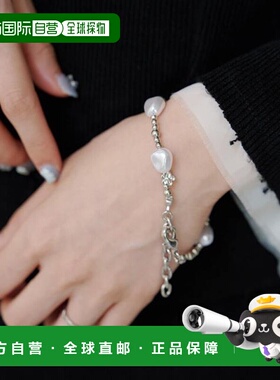 1h可退 日本直邮官方授权 Kastane 珍珠花朵链条手链手镯首饰