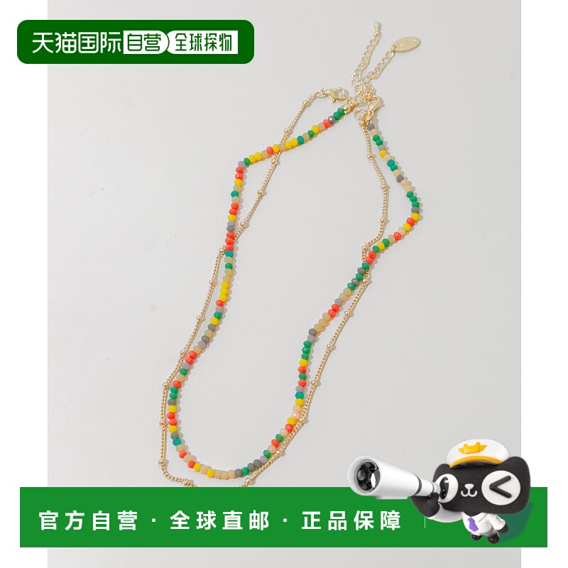 1h可退 日本直邮SMELLY 女士 彩色珠链 复古时尚项链 SMA62PC012
