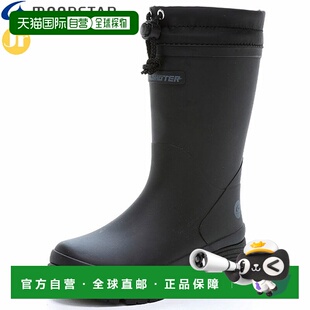 日本直邮MOONSTAR 青少年橡胶靴SKLSHOTER SK 0077R黑色男童适用