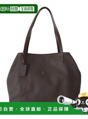 日本直邮Felisi 手提包 手提包方形皮包包黑色深棕色真皮牛皮皮革