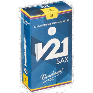 【日本直邮】Vandoren弯德林 簧片高音萨克斯管V21 硬度3 10片