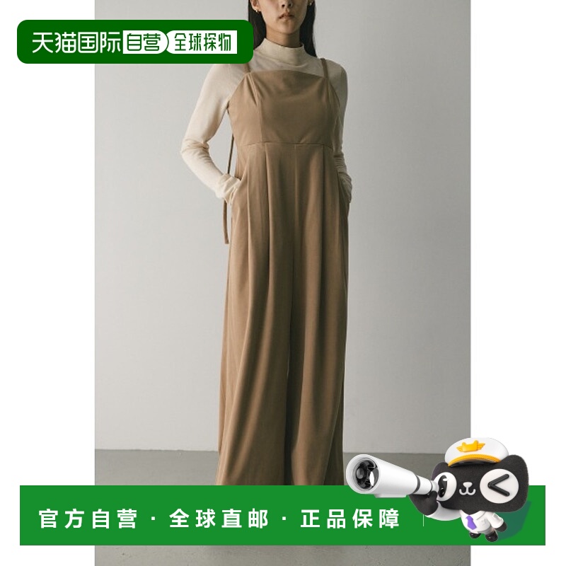 1h可退 日本直邮STYLEMIXER女士宽松褶饰绒面连体裤 500IAR332761