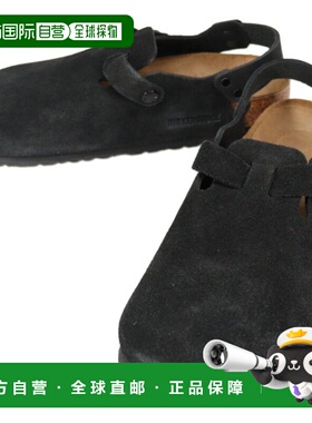 日本直邮Birkenstock Tokio II 绒面革凉鞋黑色常规宽度1028337