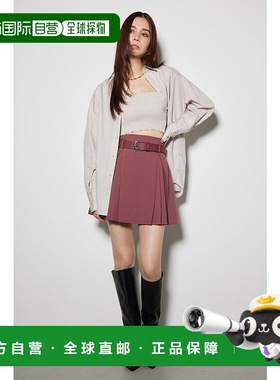 日本直邮Rienda 塔克褶带腰带SS-PT D/PNK3 卫衣 [RI3465EW25539]