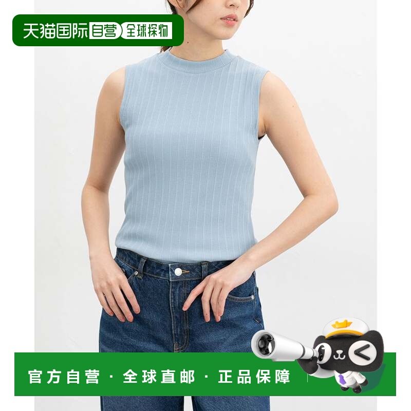 日本直邮Honeys 高领防晒纯色棉混纺打底内搭女式背心 [HN6029EW0,运动服/休闲服装,运动背心,淘宝优惠券,粉丝福利购,淘宝优惠卷