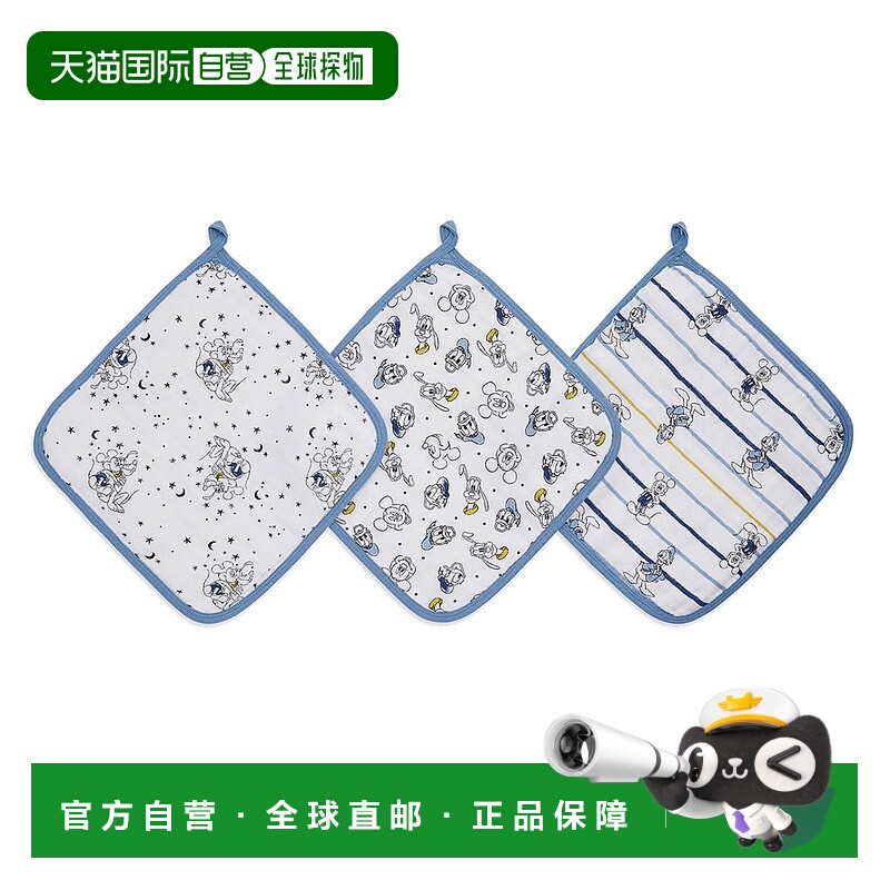 【日本直邮】Aden + anais essentials aden 洗脸巾 套装 米奇 星