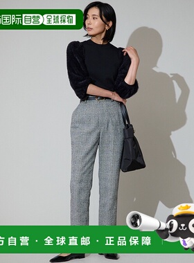 1h可退 日本直邮tiara 女士格纹锥形裤 A0143FP348直筒裤