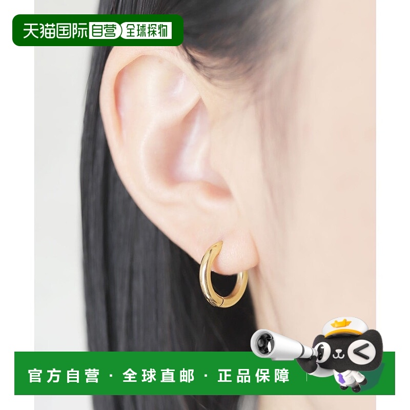 日本直邮florge 防金属过敏8码可选男女通用8mm不锈钢耳环 FL8218