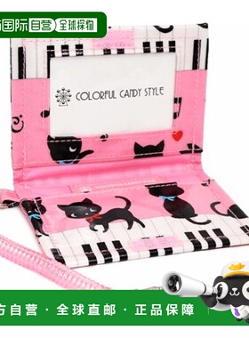 【日本直邮】Colorful Candy Style 儿童护照盒带链子粉红N590090