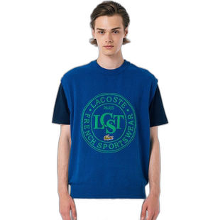 1h可退 日本直邮LACOSTE 男女同款宽松款提花针织马甲 AH936099