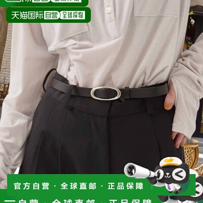 1h可退 日本直邮STUDIOUS 女士 全牛革宽窄适中外形椭圆扣腰带 12
